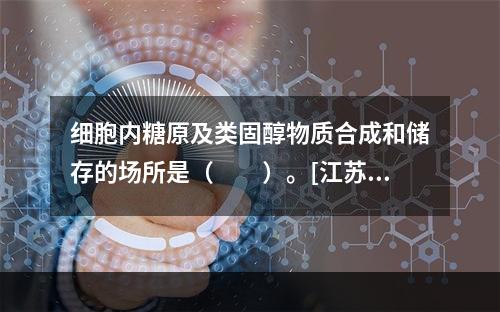 细胞内糖原及类固醇物质合成和储存的场所是（　　）。[江苏省2