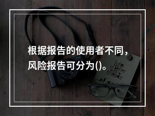 根据报告的使用者不同，风险报告可分为()。