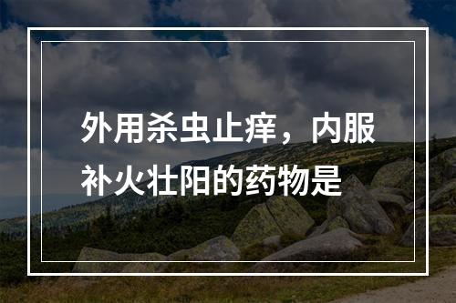 外用杀虫止痒，内服补火壮阳的药物是