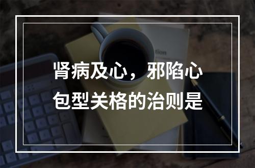 肾病及心，邪陷心包型关格的治则是