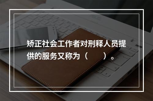 矫正社会工作者对刑释人员提供的服务又称为（　　）。