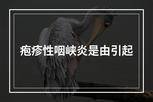 疱疹性咽峡炎是由引起