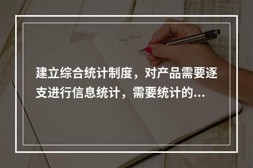 建立综合统计制度，对产品需要逐支进行信息统计，需要统计的信息