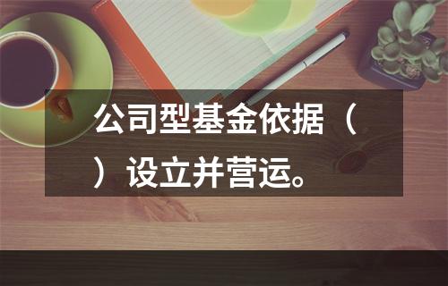 公司型基金依据（）设立并营运。