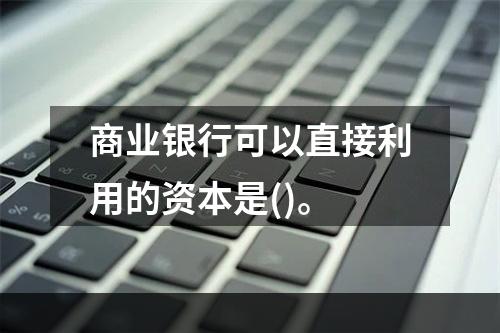 商业银行可以直接利用的资本是()。