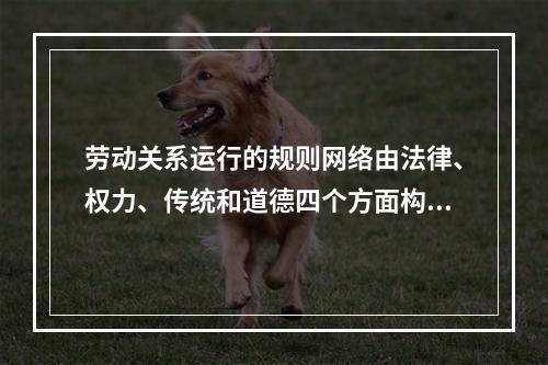 劳动关系运行的规则网络由法律、权力、传统和道德四个方面构成其