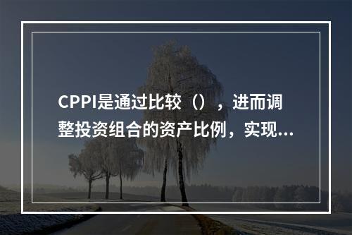 CPPI是通过比较（），进而调整投资组合的资产比例，实现价值