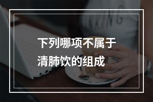 下列哪项不属于清肺饮的组成