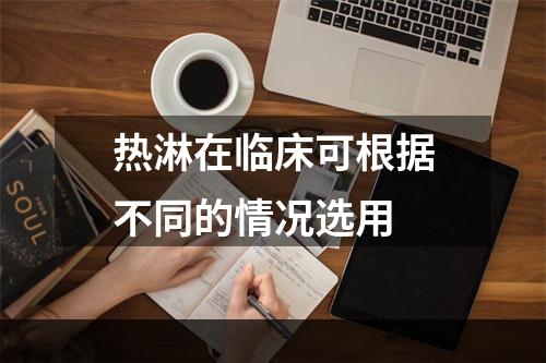 热淋在临床可根据不同的情况选用