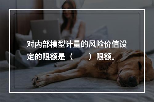 对内部模型计量的风险价值设定的限额是（　　）限额。