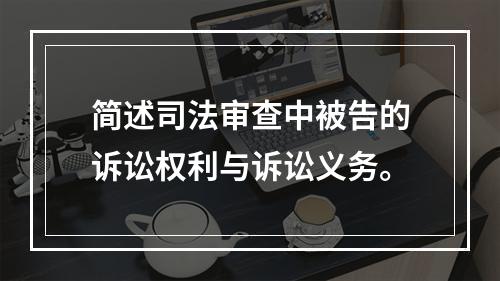 简述司法审查中被告的诉讼权利与诉讼义务。