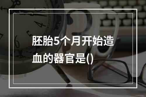 胚胎5个月开始造血的器官是()