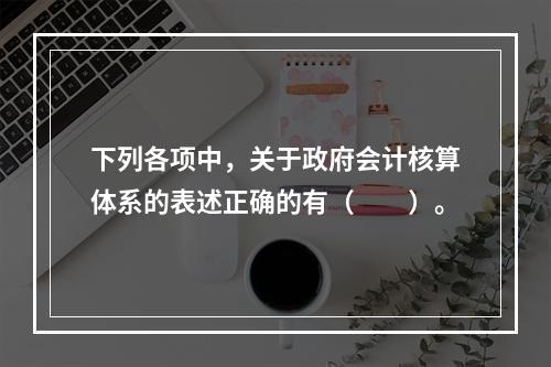 下列各项中，关于政府会计核算体系的表述正确的有（　　）。