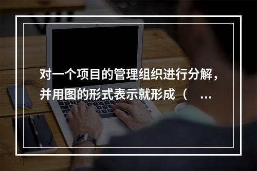 对一个项目的管理组织进行分解，并用图的形式表示就形成（　）。