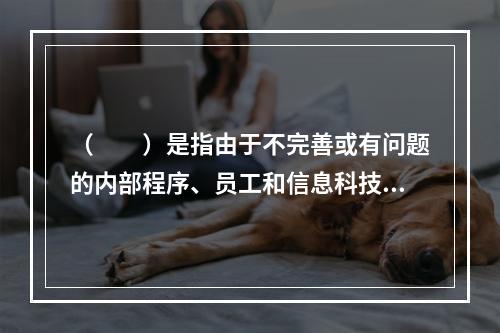 （　　）是指由于不完善或有问题的内部程序、员工和信息科技系统