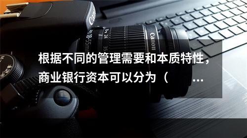 根据不同的管理需要和本质特性，商业银行资本可以分为（　　）。