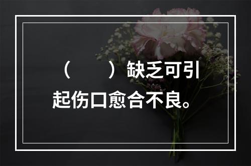 （　　）缺乏可引起伤口愈合不良。