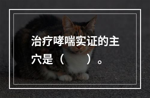 治疗哮喘实证的主穴是（　　）。