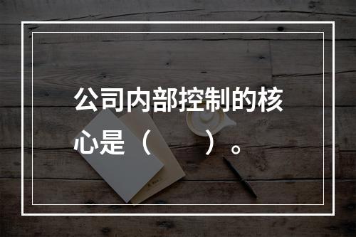 公司内部控制的核心是（　　）。