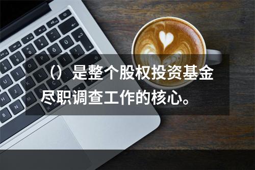 （）是整个股权投资基金尽职调查工作的核心。