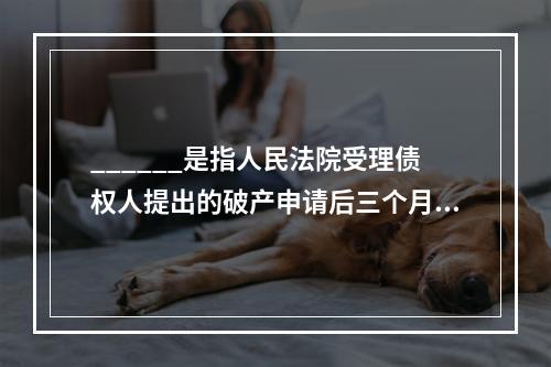 ______是指人民法院受理债权人提出的破产申请后三个月内，