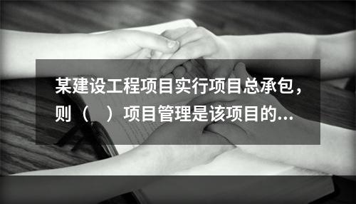 某建设工程项目实行项目总承包，则（　）项目管理是该项目的项目