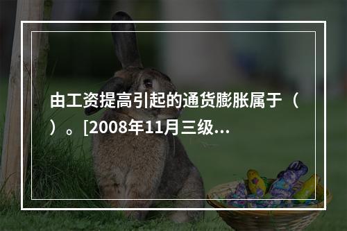 由工资提高引起的通货膨胀属于（）。[2008年11月三级真题