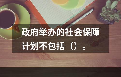 政府举办的社会保障计划不包括（）。