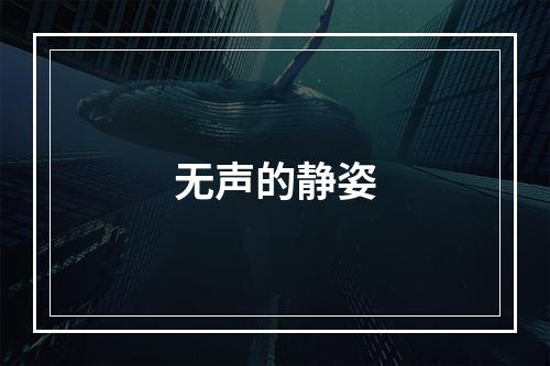 无声的静姿