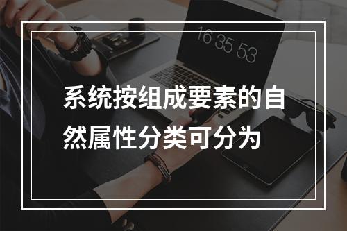 系统按组成要素的自然属性分类可分为