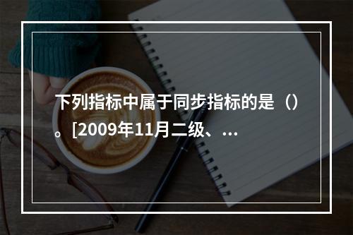 下列指标中属于同步指标的是（）。[2009年11月二级、三级