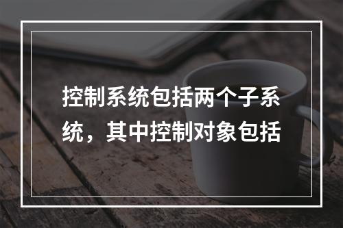 控制系统包括两个子系统，其中控制对象包括