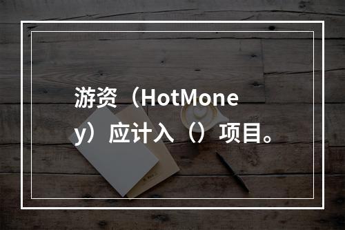 游资（HotMoney）应计入（）项目。