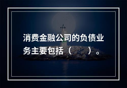 消费金融公司的负债业务主要包括（　　）。