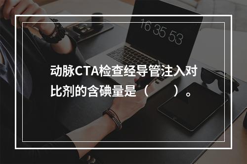 动脉CTA检查经导管注入对比剂的含碘量是（　　）。