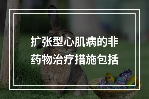 扩张型心肌病的非药物治疗措施包括