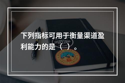 下列指标可用于衡量渠道盈利能力的是（   ）。