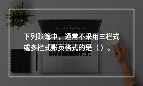 下列账簿中，通常不采用三栏式或多栏式账页格式的是（ ）。