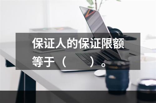 保证人的保证限额等于（　　）。