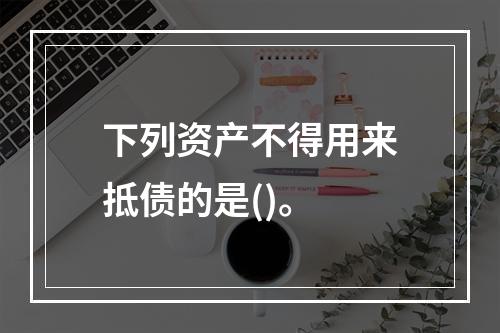 下列资产不得用来抵债的是()。