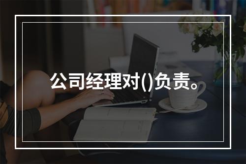 公司经理对()负责。