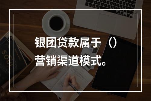 银团贷款属于（）营销渠道模式。