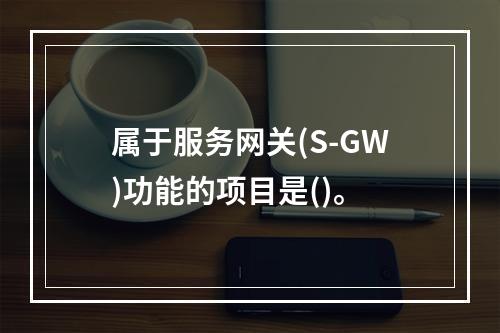 属于服务网关(S-GW)功能的项目是()。