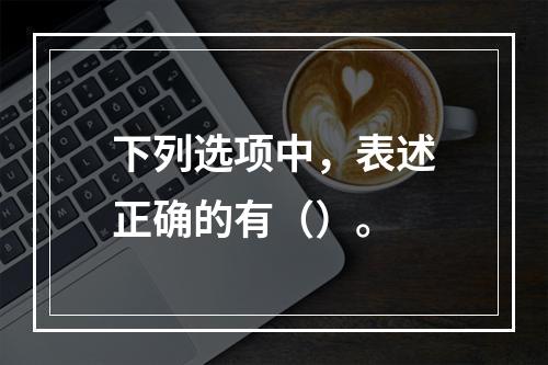 下列选项中，表述正确的有（）。