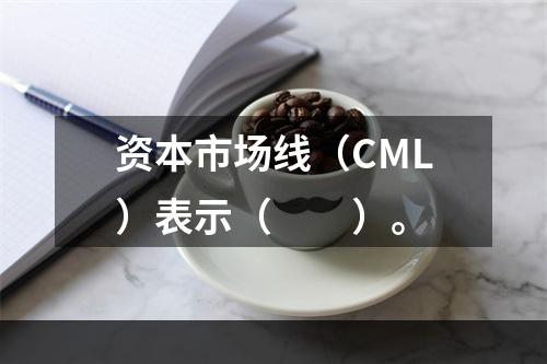 资本市场线（CML）表示（　　）。