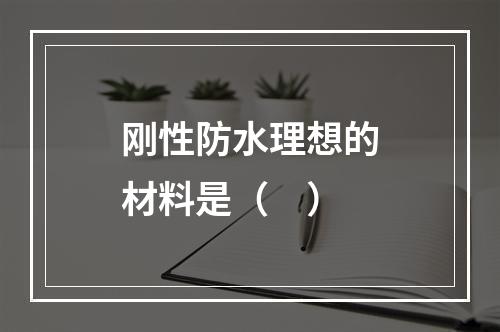 刚性防水理想的材料是（　）