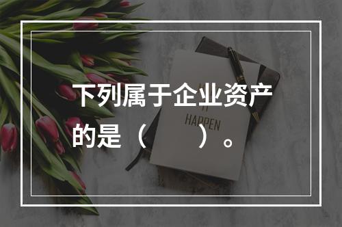 下列属于企业资产的是（　　）。