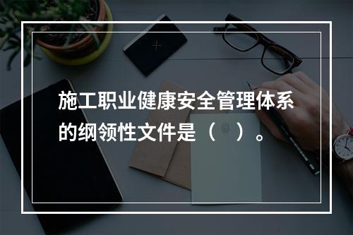 施工职业健康安全管理体系的纲领性文件是（　）。