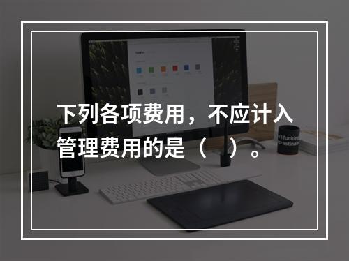 下列各项费用，不应计入管理费用的是（　）。