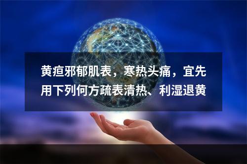 黄疸邪郁肌表，寒热头痛，宜先用下列何方疏表清热、利湿退黄